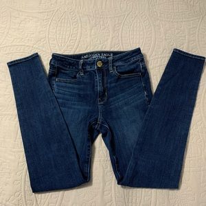 American Eagle Jeans, Hi-rise Jeggings size 0